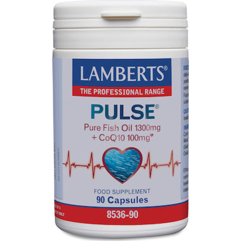 Lamberts Pulse Pure Fish Oil 1300mg & CoQ10 100mg 90caps